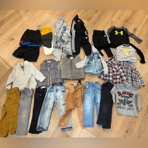 Lot of Boys clothing 18-24 months 2T Jeans Pants Vests Shirts Boy Bundle